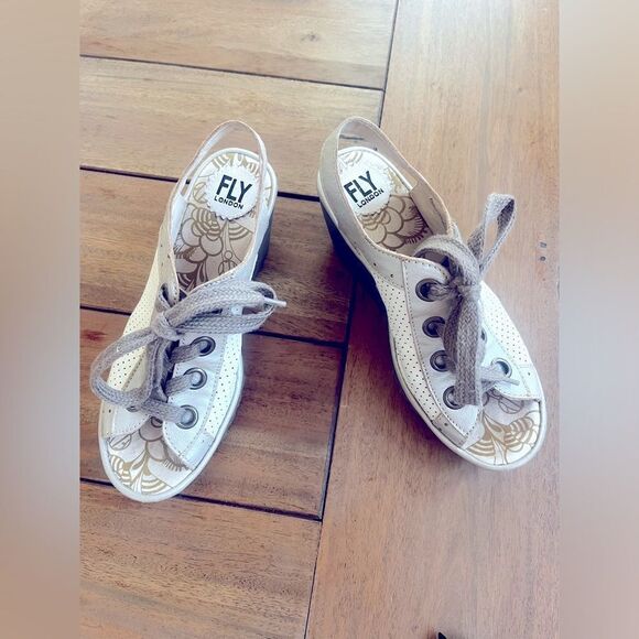 FLY LONDON Stylish Women's Wedge Sandals; Size 37 is US 6.5-7 - Picture 16 of 16